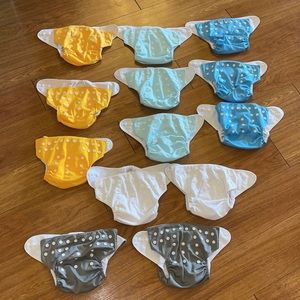 Huge cloth diapers bundle 13 diapers ONLY